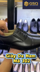 Giày Tây Nam Da Thật - Chất Liệu Da Cao Cấp Đế Cao 3cm Khâu Siêu Bền Thiết Kế Thời Trang Bảo Hành 12 Tháng - Mã 302