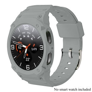 TPU Case+Band for Samsung Galaxy Watch 8 40 44mm 2 In1 Strap for Galaxy 9 44 40mm Screen Protector Cover Bumper Sport Bracelet