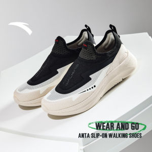 ANTA Men Healthy Walking Slip On Comfortable Versatile Breathable Leisure Loafer Shoes 912427702 Global Official Store