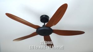 DEKA F5DC PRO 46" Series 5 Blades DC Motor 20 Speed + Reverse with Remote Control Ceiling Fan with Light Kipas Siling