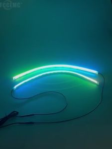 LED Car Drl Daytime Running Lights Flexible Super Bright RGB APP Control Turn Signal Light Headlight Decorative Lamp Strip 12v