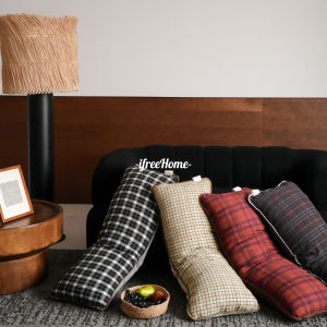 Nordic Style Polka Dot Cotton Long Pillow with Core for Sofa Bed Headrest Nap Time Universal Home Decor Cushion Pillow