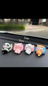 ONE SET - ORNAMEN MINIATUR 4 MOTIF MULTI HEWAN / DASHBOARD MOBIL /MOTIF LUCU / MINIATUR DEKORASI