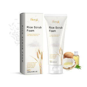 Hoygi Rice Cleanser Gentle Hydrating Brightening Amino Acid Rich Soothing Natural Face Wash สําหรับทุกสภาพผิว Sensitive ผิวมัน
