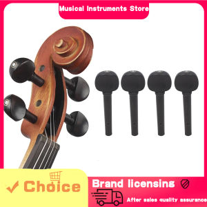 IRIN 4Pcs Violin Tuning Pegs Tuners Ebony String Instrument Accessories for 1/8 1/4 1/2 3/4 4/4 Fiddle High Quality Violin Parts