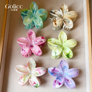 Dopamine Flower Hair Clips Womens Summer Half Updo Hair Clips Stylish New 2025 Alloy Silver Gold Plated  out Fashion Accessories