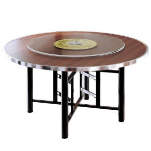 Folding Round Solid Wood Table