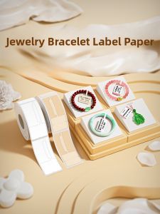 Colorful Thermal Label Paper for Jewelry Eyewear Non-drying Adhesive B Series Jewelry Tag Printer Paper Waterproof Tear-resistant
