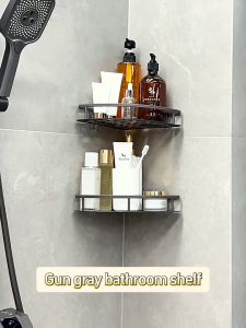Space Aluminum Bathroom Rack Bathroom Shelf Organizer Storage Shelf Rack Corner Shelf Rack Bathroom Accessories