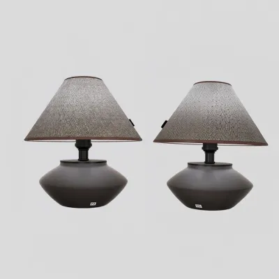 Abotu | Retro Decorative Modern New Chinese Japanese Style Ceramic Bedside Lamp