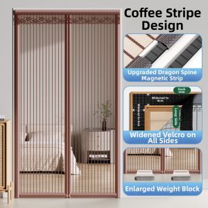 COLOR BLOCK PARTY | Magnetic Self-Adhesive Mosquito Proof Door Curtain
