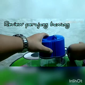 Pengiris Bawang Manual Multifungsi Vanstar - Pemotong Pencacah Alami Warna Biru