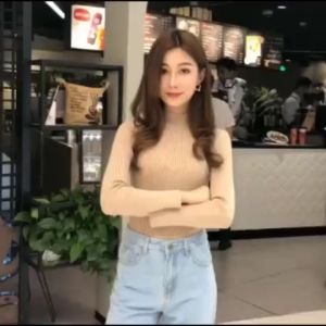 Áo len nữ giữ nhiệt cổ 3cm nhiều màu cao cấp hàng quảng châu loại 1 tay dài