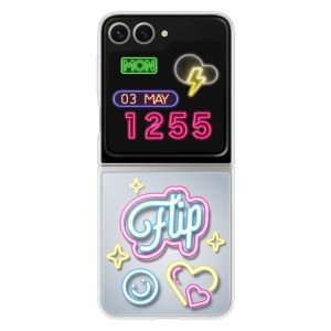Orignal For Samsung Galaxy Z Flip6 Flipsuit Clear Case with LED Flip 6 Transparent 5G Cover phone case