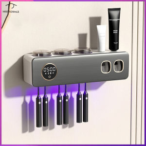 HKStorage Cao mệnh giá Giá để bàn chải đánh răng phòng tắm bài viết giá lưu trữ khử trùng giá để bàn chải đánh răng khử trùng Công nghệ bàn chải đánh răng Giá phơi