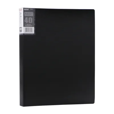 A4 Display Book 40 Pocket Art Portfolio Folder แสดงใบรับรองเอกสารภาพงานศิลปะ 80 หน้า