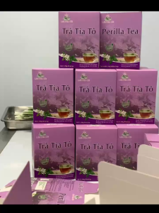 Trà Tía Tô Nguyên Chất Liên Hoa Chi Không Chất Bảo QuảnTạp Chất Chất Phụ Gia Hộp 30 Túi Lọc