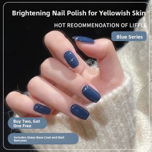 CHUBEISHI | Tear-Off Water-Based Safe Fast-Drying Long-Lasting Whitening Summer New Blue Nail Polish