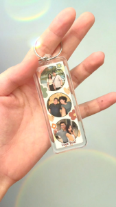 【Product Lab】SG Ready Stock Customised Photostrip Keychain Rectangle Front and Back Free Design Film Personalised Anniversary Birthday Gift