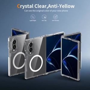 Ốp Lưng Trong Suốt Từ Tính Samsung Galaxy Z Fold 8/7/6 Ultra Có Bảo Vệ Camera Chống Sốc Tương Thích Với Magsafe
