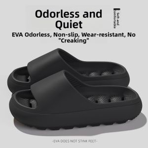 MONLEYTA | Mens Bathroom Slippers Anti-Slip Odor Control EVA Indoor Home Water Leakage Quick Dry Thick Bottom Sandals Simple Style Youth