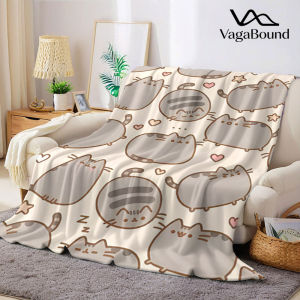 Beast Kingdom | Cute Pusheen Cat Flannel Blanket Warm Soft Halloween Christmas Couch Warm Cozy Decorative Decor Gift for All Season