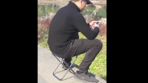 เก้าอี้พับพกพา BENTO [รุ่นรอคิว] สำหรับ Rider | เก้าอี้สนามจิ๋ว น้ำหนักเบา แข็งแรง นั่งรอออเดอร์ (Grab LineMan )