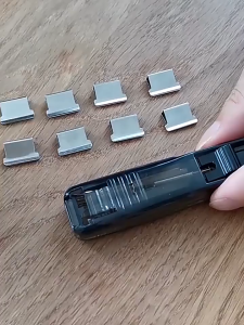 Portable Push Clamp Paper Binding Tool Quick Reusable Paper Clip School and Office Supplies