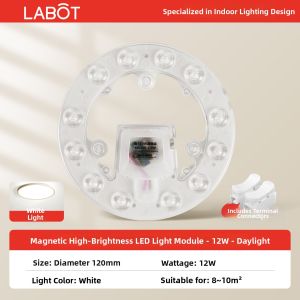 SAINAHEPAN | Ceiling Fan LED Light Source Replacement Module Circular Magnetic