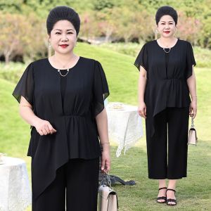 Bộ Hai Chiếc Thời Trang Cỡ Lớn Dành Cho Các Bà Mẹ Trung Niên Và Già Trang Phục Mùa Hè Bộ Đồ Mùa Hè Dành Cho Các Bà Mẹ Trung Niên Và Già