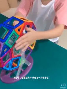 [SG Stock] 64/136 Pcs Magnetic Building Block 3D DIY Magnetic Tiles 6.5cm STEM Construction Toys for Kids Gift Stacking Blocks Set Puzzle Playset