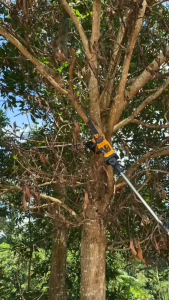 KEELAT-KEC009 Brushless 20V Gergaji Mesin Tanpa Kabel 12 Inci Gergaji Listrik Tanpa Sikat Portabel dengan Baterai Lithium