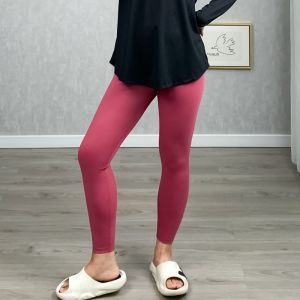 High Waist Fitness Pants Womens Yoga Sports Running Naked Sensation Nine Points Elasticity Big Size Peach Bottom Line