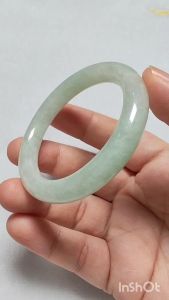 Jadeite Jade Baby Bangle 40.9mm 缅甸A货翡翠 [40.9圈口 宝宝镯] - FC-SZ-069
