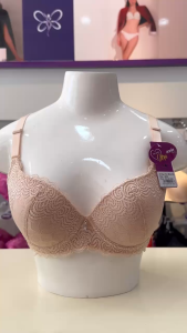 Áo ngực ren 3 móc size lớn bản to che mỡ lưng cao cấp annie Bra 8155 ôm ngực mút mỏng vừa thoải mái