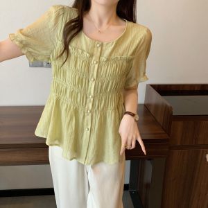 AIYITI | Plus Size Fashion Breathable Summer New Chiffon Blouse