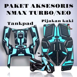 Paket Karpet Tankpad Motor Nmax Turbo Neo Techmax Bahan 100% Karet Premium Tebal KM272