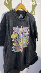 Kaos BAND SLIPKNOT Stone Wash Overzise / Tshirt Music METAL PUNK Rock N Roll Distro Murah / KAOS Washing Oversized Vintage TIE DYE