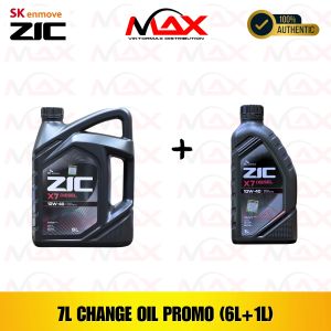 SK-ZIC 7 Liters X7 10W-40 Fully Synthetic Diesel Change Oil Bundle