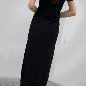 daidai (Ready Stock) Women Lace Cheongsam Dress Vintage Chinese Traditional CNY Long Slim Dresses 年会夜上海广场舞走秀旗袍长款蕾丝复古秀色梦舞