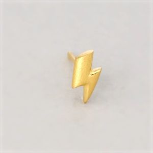 Chow Sang Sang 周生生 Lets Play Ear Play 999.9 24K Pure Gold Flash Lightning Single Earring 91969E [Sold Single Not Pair]
