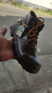 Gatio RN05 Sepatu Safety Boot Pria Sol Sudah Dijahit Ujung Besi Sepatu Kerja Lapangan Cowok Bisa COD