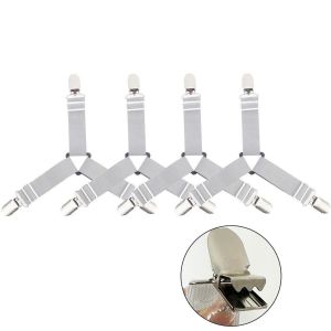 Sét 4 dây kẹp chăn ga giường cố định.kẹp khăn bàn.bộ ghế sofa.có thể điều chỉnh