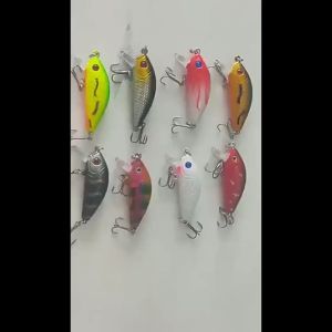 Weihe Lure Minnow 50mm 4.2g Umpan Pancing Ikan Mas dengan Mata 3D untuk Air Tawar/Manih/Tebing/Laut