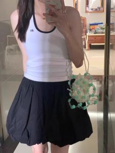 Áo Ba Lỗ Không Tay Ngắn Phong Cách Ngọt Ngào Mát Mẻ Mùa Hè Mới Ôm Vừa Vặn Thường Ngày Thời Trang Nữ Áo Ba Lỗ Không Tay Gợi Cảm