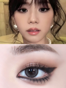 Gellas Monochrome Matte Eye Shadow Pure สีดำ ปากกาอายไลเนอร์สีเดียว Smoky ติดทนนาน ง่ายต่อการสีสําหรับการแต่งตา