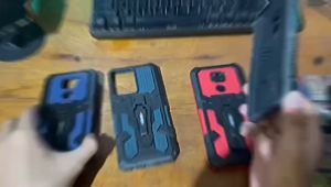 Case Untuk Xiaomi Redmi Note 7/Note 7 Pro: Casing HP Kickstand Clip Robot Armor