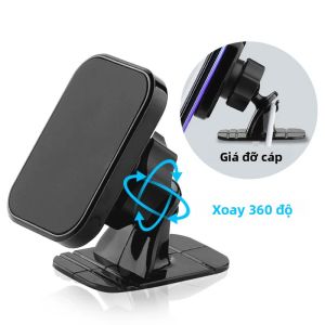 Giá Đỡ Điện Thoại Ô Tô Từ Tính Đa Năng Cho iPhone Samsung Air Vent GPS Tương Thích Với Nhiều Mẫu Màu Đen