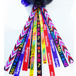 Motorcycle Riding Helmet Decorations Braid Female Small Accessories Colorful Ribbon Reflector Motorcycle Wind Suction Cup