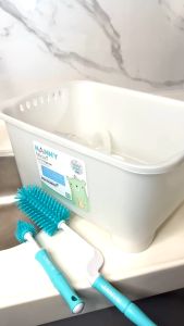 NANNY ภาชนะล้างขวดนม ป้องกันแบคทีเรีย Micro Plus - ประสบการณ์สำหรับภาชนะ 3 วัน สำหรับล้างขวดนม